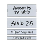 Clear Magnetic Label Holders, Side Load, 6 x 1, 10/Pack
