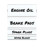 Clear Magnetic Label Holders, Side Load, 6 x 1, 10/Pack