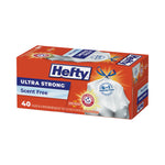 Extra Heavy-Duty Ultra Strong Tall Kitchen Trash Bags, Drawstring, 13 gal, 23.75" x 24.88", White, 40 Bags/Box, 6 Boxes/CT