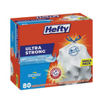 Ultra Strong Scented Tall Kitchen Bags, Drawstring, 13 gal, Clean Burst, 24.75" x 24.88", White, 80 Bags/Box, 3 Boxes/Carton