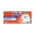 Extra Heavy-Duty Ultra Strong Tall Kitchen Trash Bags, Drawstring, 13 gal, 23.75" x 24.88", White, 40 Bags/Box, 6 Boxes/CT