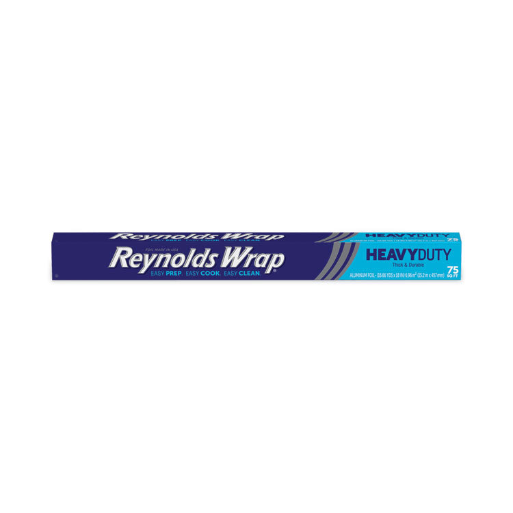 Heavy Duty Aluminum Foil Roll, 18" x 75 ft, 20/Carton