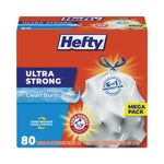 Ultra Strong Scented Tall Kitchen Bags, Drawstring, 13 gal, Clean Burst, 24.75" x 24.88", White, 80 Bags/Box, 3 Boxes/Carton