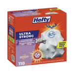 Ultra Strong Scented Tall Kitchen Bags, Drawstring, 13 gal, Lavender/Vanilla, 23.75" x 24.88", White, 110/Box, 3 Boxes/Carton