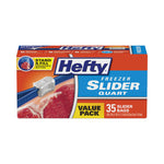 Slider Stand and Fill Freezer Storage Bags, 32 oz, 7" x 8", Clear, 35/Box