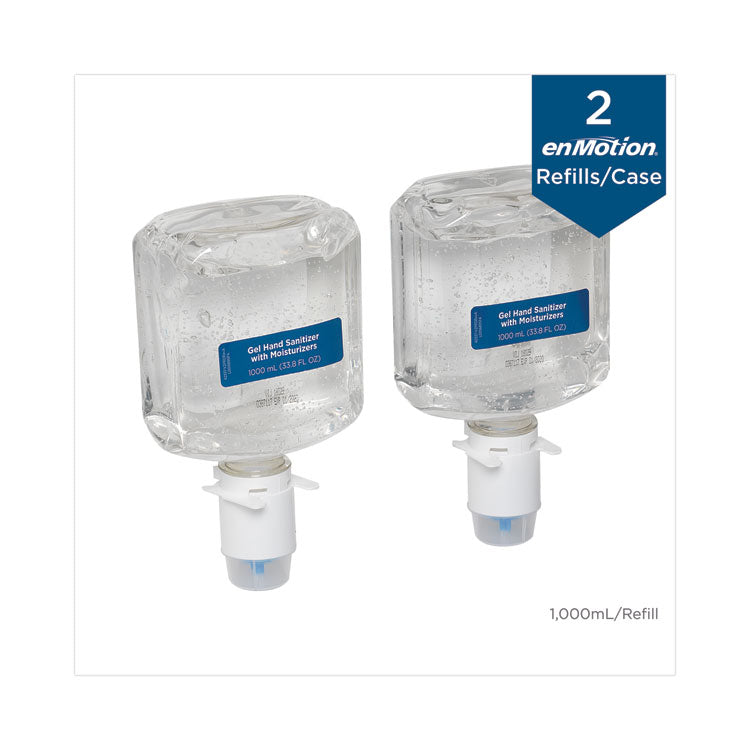 Enmotion Gen2 E3-Rated Gel Sanitizer Dispenser Refill, 1,000 Ml Bottle, Fragrance-Free, 2/carton