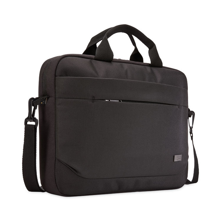 Advantage Laptop Attache, Fits Devices Up to 14", Polyester, 14.6 x 2.8 x 13, Black
