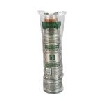 Bare Eco-Forward RPET Cold Cups, Squat, 12 oz to 14 oz, Plastic, Leaf Design, 50/Pack, 20 Packs/Carton