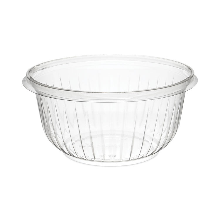 PresentaBowls Clear Bowls, 16 oz, Plastic, 63/Bag, 8 Bags/Carton, 504 Bowls/Carton