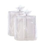 StayLock Clear Hinged Lid Containers, 6.5 x 6.1 x 3, Clear, Plastic, 125/Pack, 4 Packs/Carton