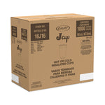 Horizon Hot/Cold Foam Drinking Cups, 16 oz, White/Cranberry, 25/Bag, 40 Bags/Carton