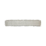 Disposable Dust Mop Head, Cotton, Cut-End, 60w X 5d