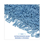 Mop Head, Dust, Looped-End, Cotton/synthetic Fibers, 24 X 5, Blue