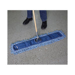 Dust Mop Head, Cotton/synthetic Blend, 36 X 5, Looped-End, Blue