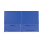 Classroom Connector Folders, 11 x 8.5, Blue, 25/Box