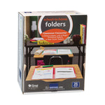 Classroom Connector Folders, 11 x 8.5, Blue, 25/Box