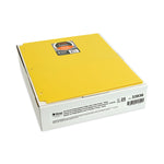 Two-Pocket Heavyweight Poly Portfolio Folder, 3-Hole Punch, 11 x 8.5, Yellow, 25/Box