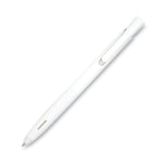 bLen Gel Pen, Retractable, Fine 0.7 mm, Black Ink, White Barrel, Dozen