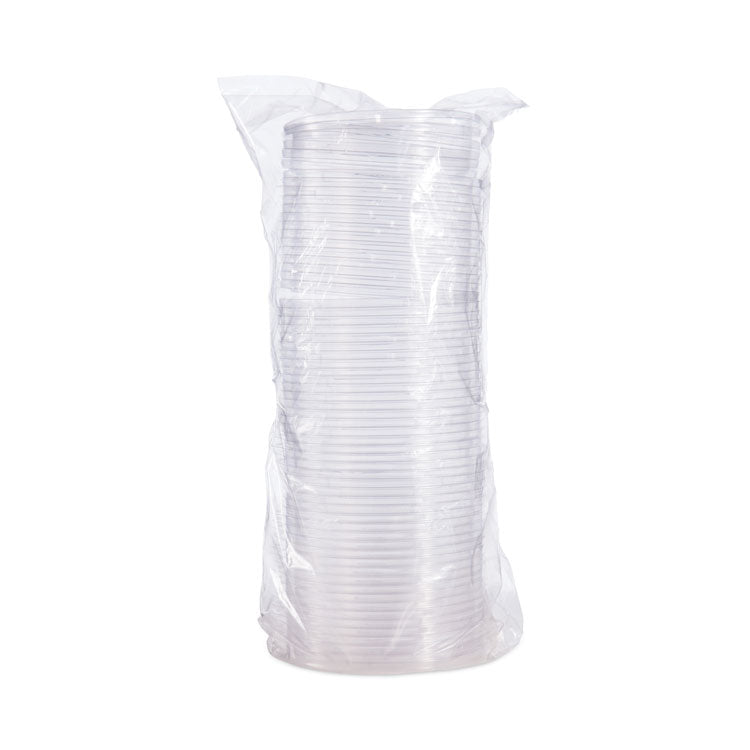 PresentaBowls Clear Flat Lids, 5.4" Diameter x 0.3" h, Plastic, 504/Carton