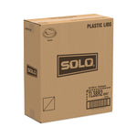 Traveler Dome Hot Cup Lid, Fits 8 oz Hot Cups, Plastic, White, 100/Pack, 10 Packs/Carton