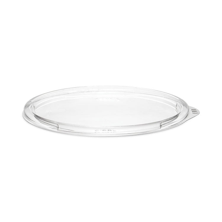 PresentaBowls Clear Flat Lids, 5.4" Diameter x 0.3" h, Plastic, 504/Carton