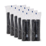 Polystyrene Portion Cups, 2.5 oz, Plastic, Black, 250/Bag, 10 Bags/Carton