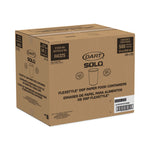 Flexstyle Double Poly Paper Containers, 32 oz, White, Paper, 25/Pack, 20 Packs/Carton