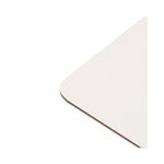 Single-Sided Dry Erase Lap Board, 12" x 9", White Surface