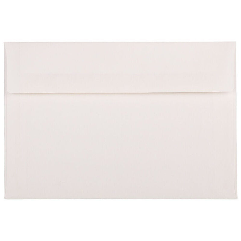 JAM Paper A8 Booklet Envelope 5 1/2" x 8 1/8", Bright White, 100/Pack (40934d)