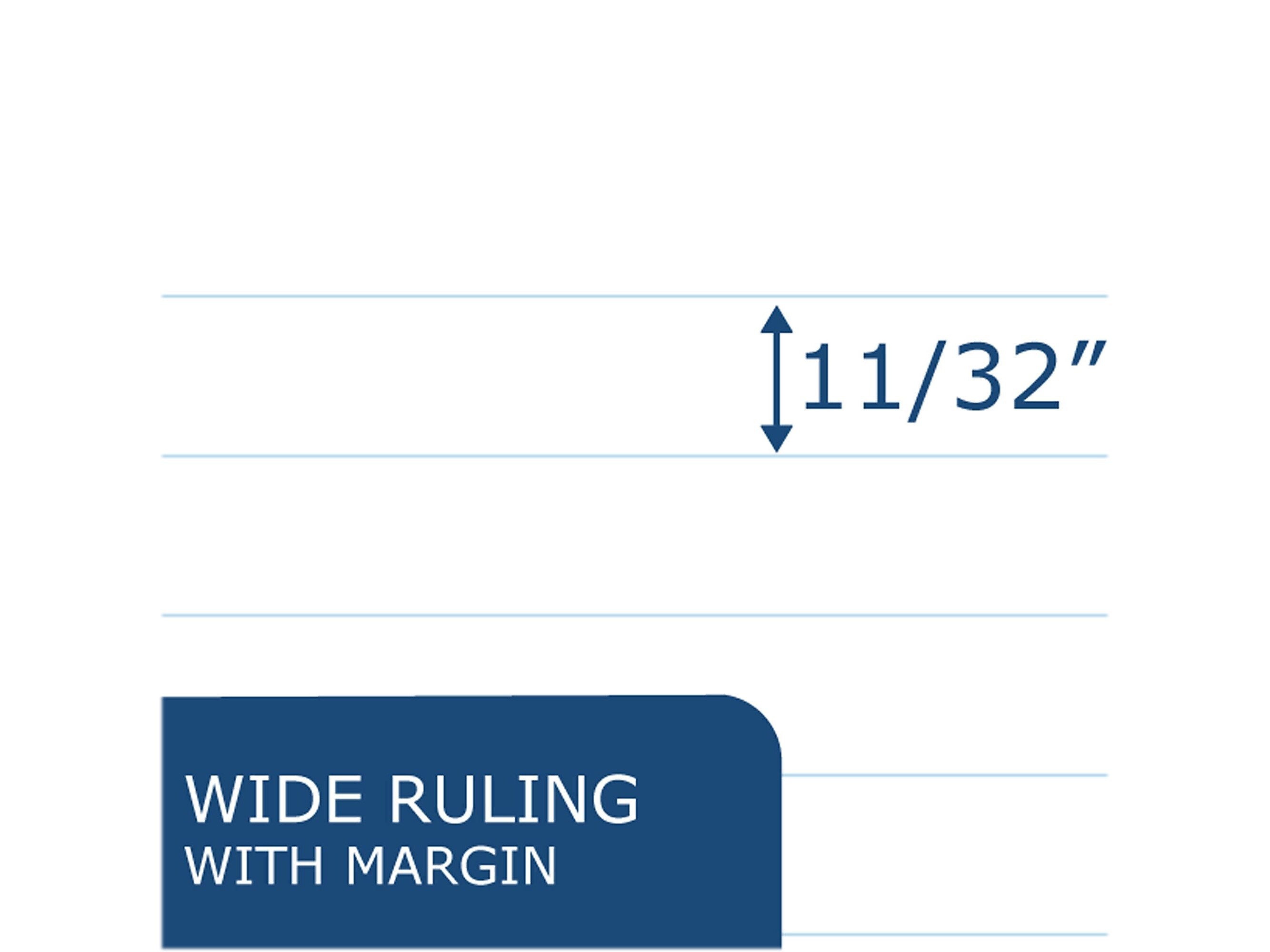 Roaring Spring Paper Products 1-Subject Notebooks, 8.5" x 10.5", Wide Ruled, 100 Sheets, Each (13505)