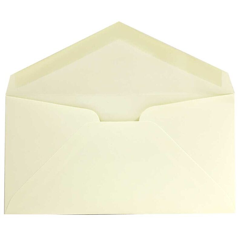 JAM Paper Invitation Envelope 3 7/8" x 7 1/2", White, 100/Pack (3197718d)
