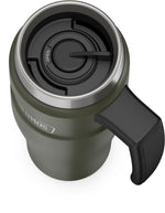 Thermos King Stainless Steel Vacuum Insulated Travel Mug, 16 oz., Army Green (EASK1000AG4)