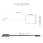 StarTech DisplayPort to HDMI/HDMI Audio/Video Adapter, Male to Female, Silver (MST14DP122HD)