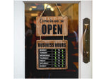 Excello Global Products Business Hours Outdoor Sign, 9.75" x 22.5", Multicolor (EGP-HD-0310)