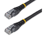 Startech 15' CAT-6 Ethernet Cable, 24 AWG, Black (C6PATCH15BK)
