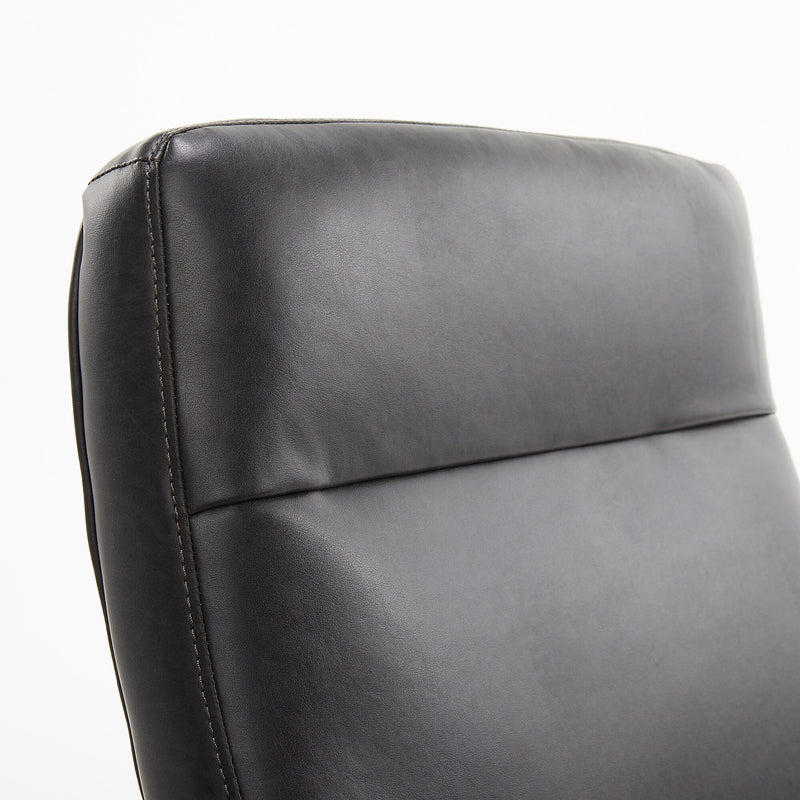 La-Z-Boy Baylor Ergonomic Faux Leather Swivel Executive Chair, Black (CHR10085B)