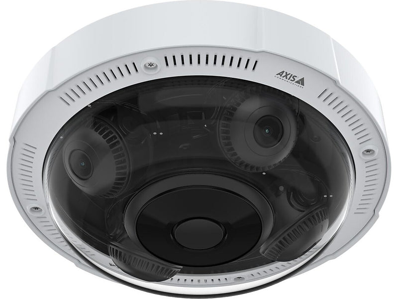 Axis Communications P3735-PLE Panoramic Outdoor Wired Security Camera, Black/White (02633-001)