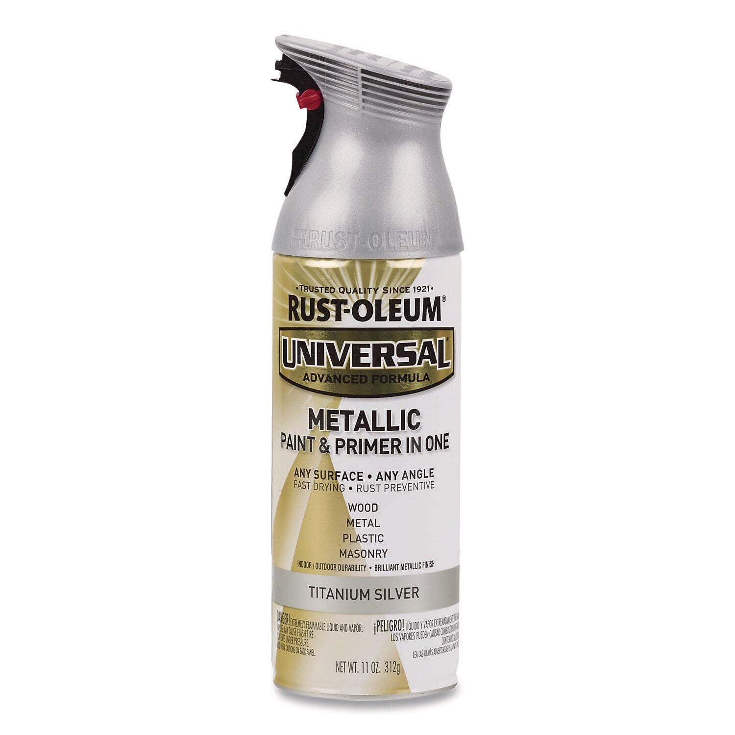 Rust-Oleum Universal Premium Spray Paint, Silver, 12 oz., 6/Carton (245220)