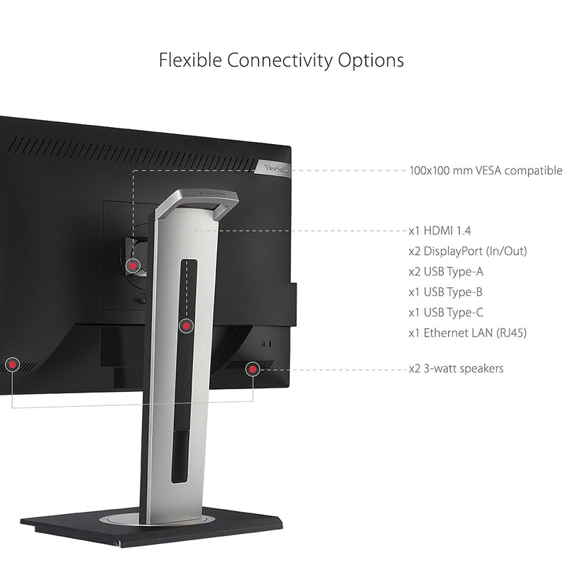 ViewSonic 24" 60 Hz LED Monitor, Black (VG2456A)