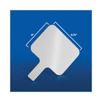 Dry Erase Paddle, 9.75" x 8", White Surface, 12/Pack