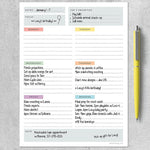 TF Publishing WeeklyTask Pad 6" x 8" Weekly Planner, Paperboard Cover, Multicolored (99-6777)