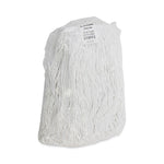 Premium Cut-End Wet Mop Heads, Rayon, 16oz, White, 12/carton