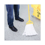 Premium Cut-End Wet Mop Heads, Rayon, 20oz, White, 12/carton