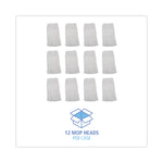 Premium Cut-End Wet Mop Heads, Rayon, 20oz, White, 12/carton