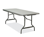 Iceberg IndestrucTable Commercial Folding Table, Rectangular, 72" x 30" x 29", Charcoal Top (ICE65527)