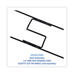 Clip-On Dust Mop Frame, 60w X 5d, Zinc Plated