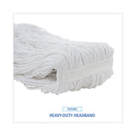 Cut-End Wet Mop Head, Rayon, No. 32, White, 12/carton