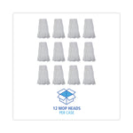Cut-End Wet Mop Head, Rayon, No. 32, White, 12/carton