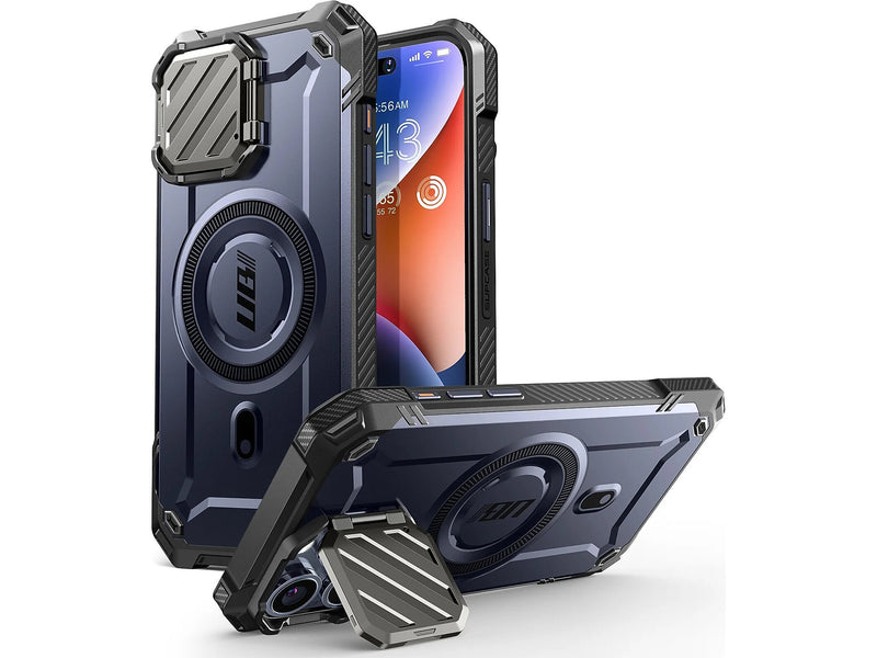 SUPCASE Unicorn Beetle MAG XT Rugged Case for iPhone 15 Pro, Shock-Absorbing, Dark Blue