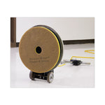 Clean and Shine Pad, 15" Diameter, Brown, 5/Carton